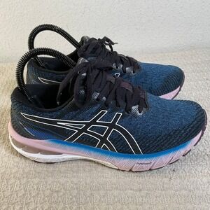Asics GT-2000 10 Women's Running Shoes Blue Pink Black 1012B045 Size 6 Stability